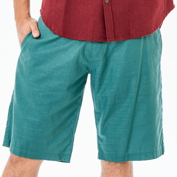 Aqua Cotton Casual Shorts