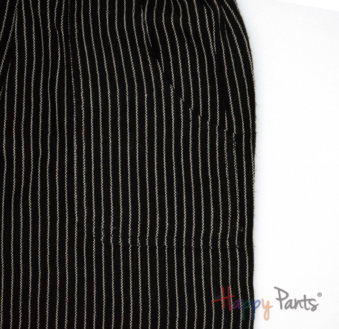 Black Stripy Happy-Pants Shorts- Youth Collection