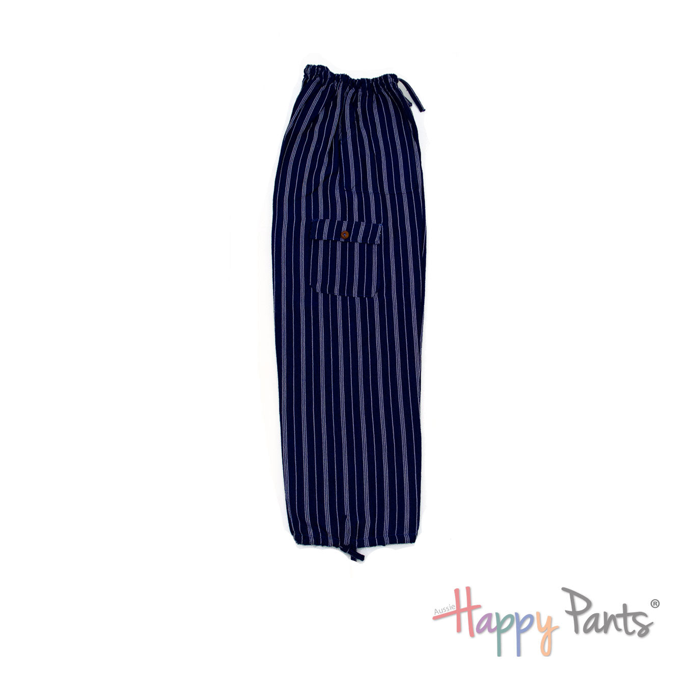 Navy Blue Stripy Happy-Pants - Youth Collection