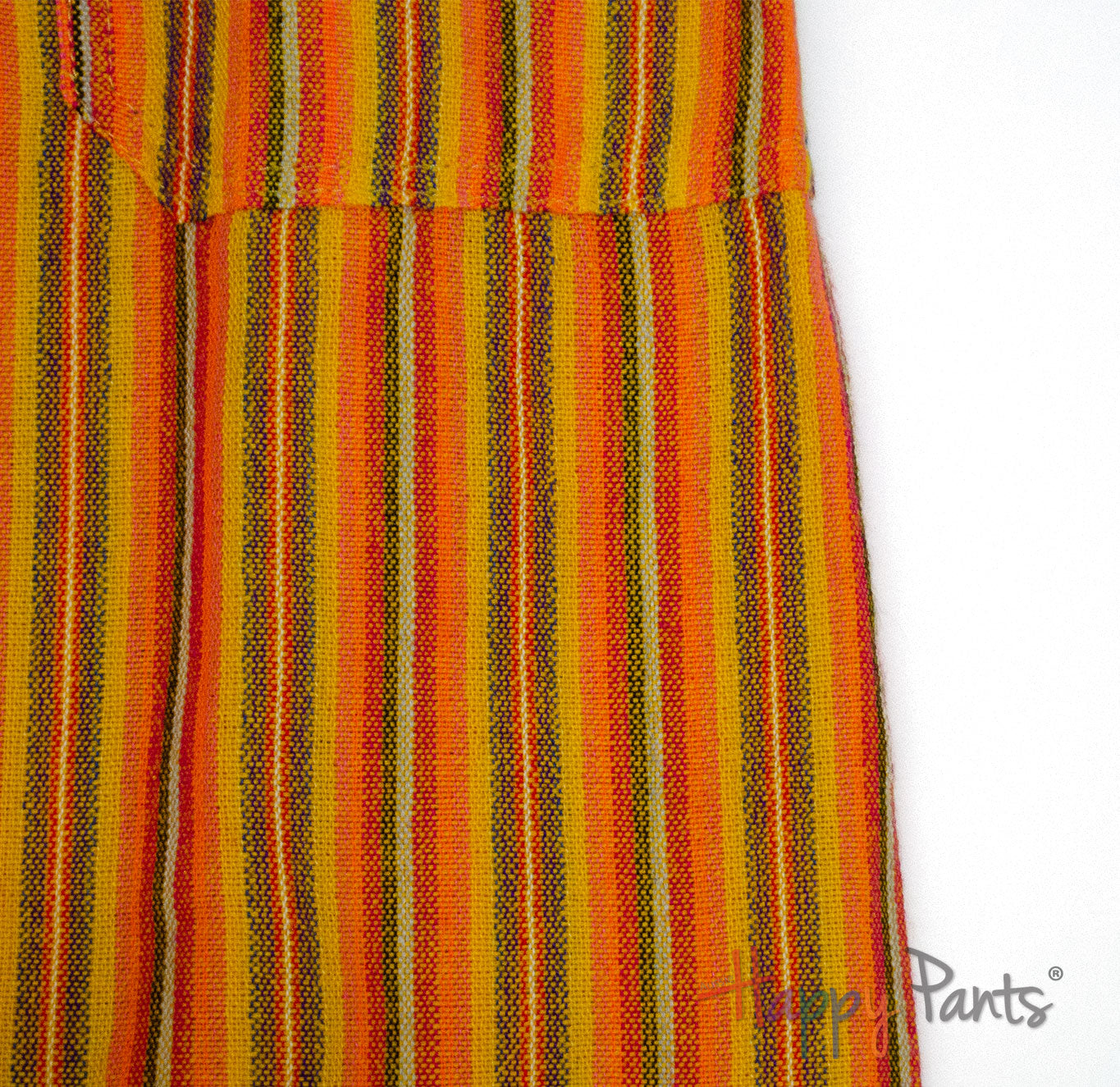 Yellow Orange Stripy Happy-Pants Parachute Bohemian - Youth Collection