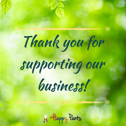 Thank you for supporting our business