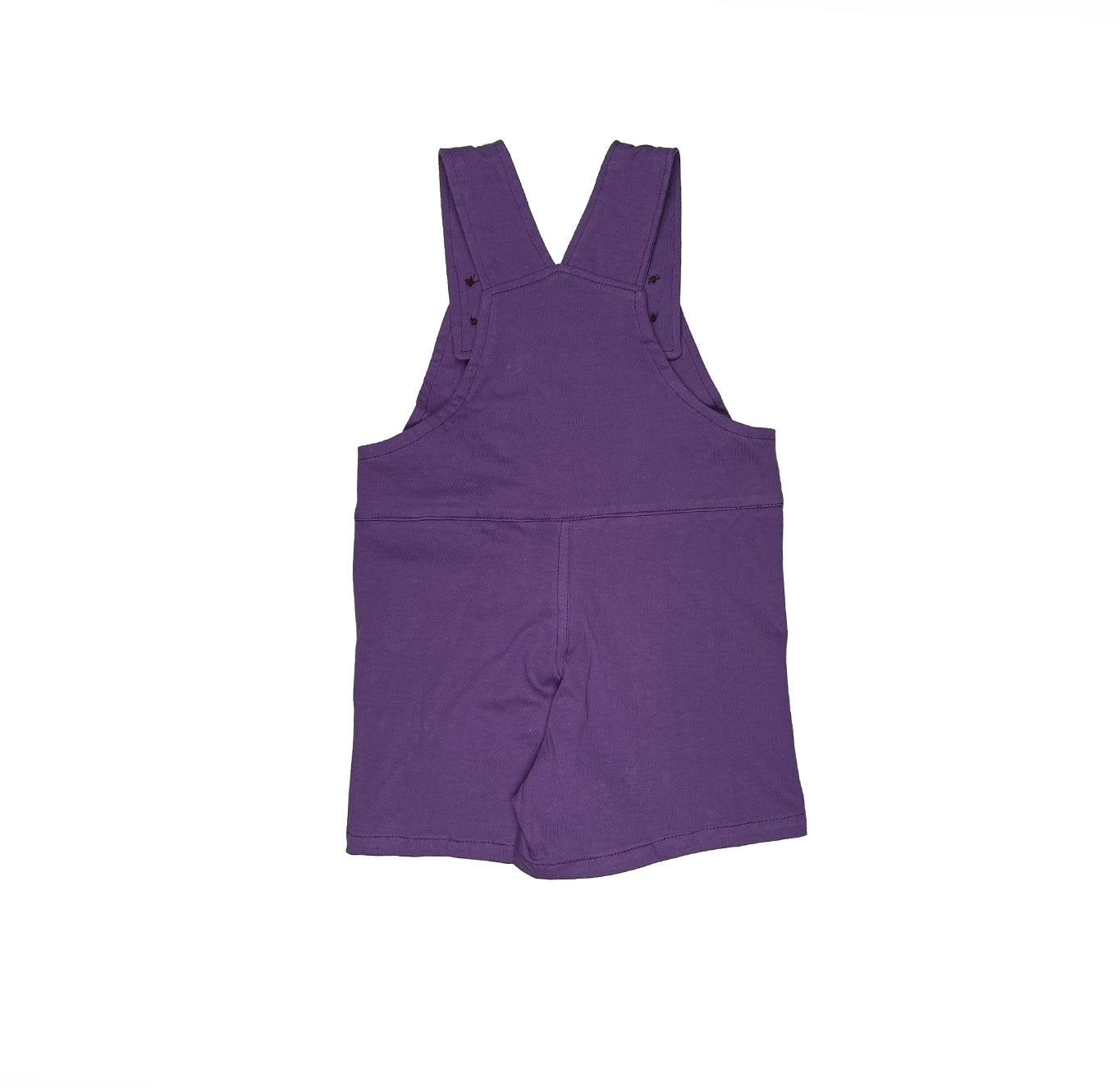 Plain Purple Short Overall for Girls