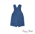 Plain Blue Short Overall for Girls