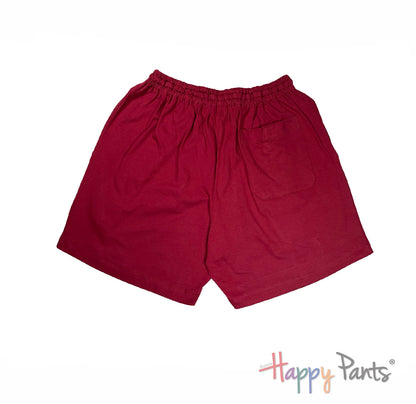 Burgundy Red Plain Classic Shorts