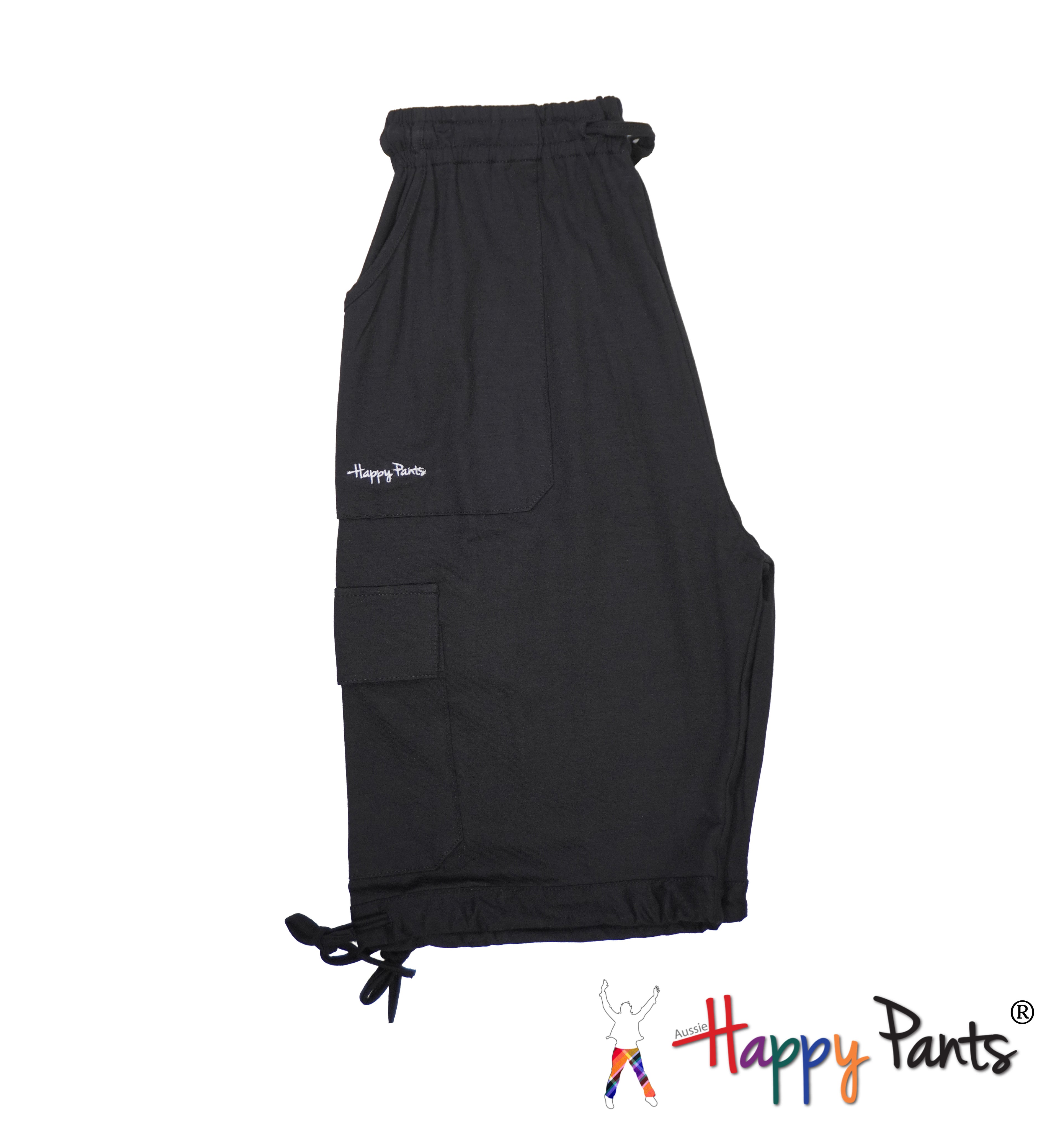 Happy Pants Black Comfort Boardshorts