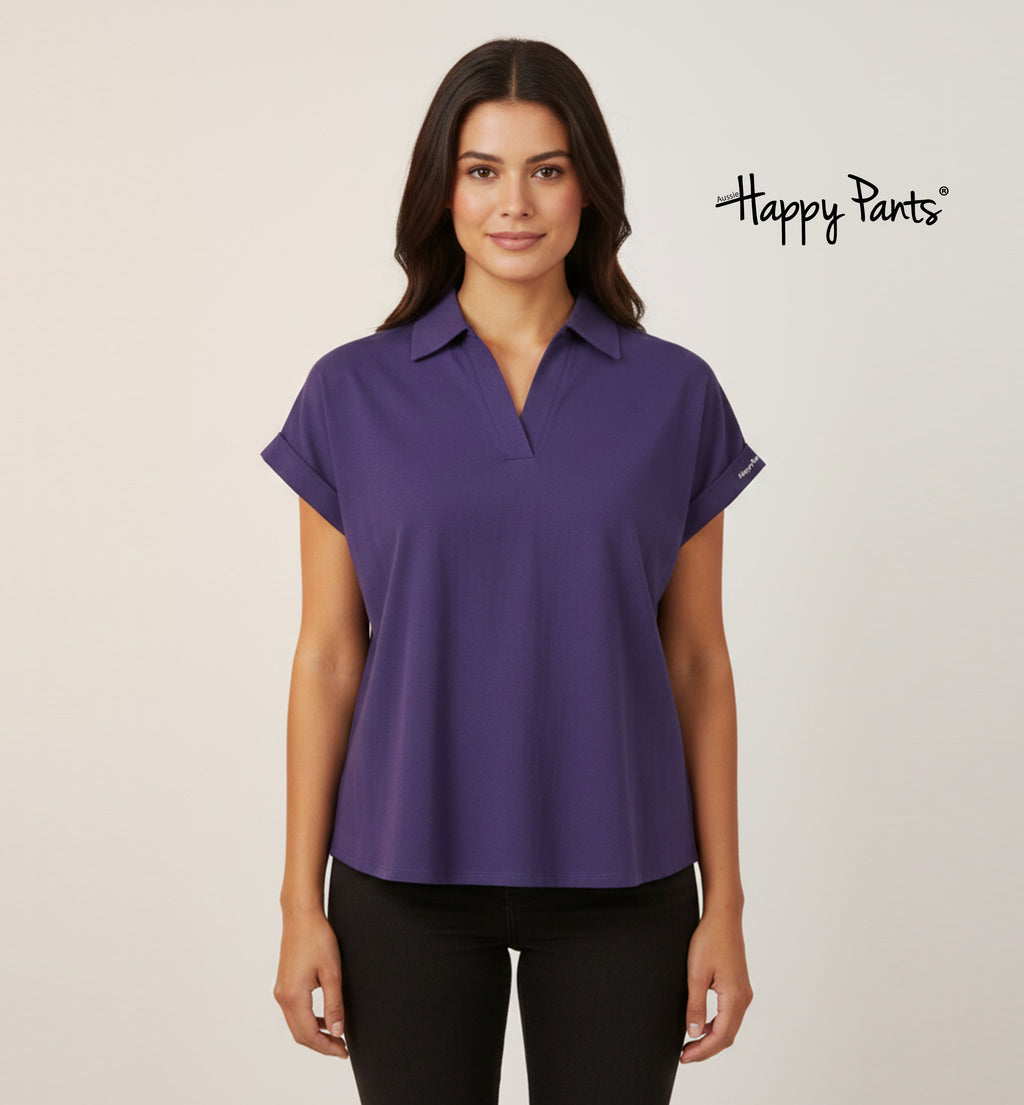 Women’s Cotton Blouse Purple