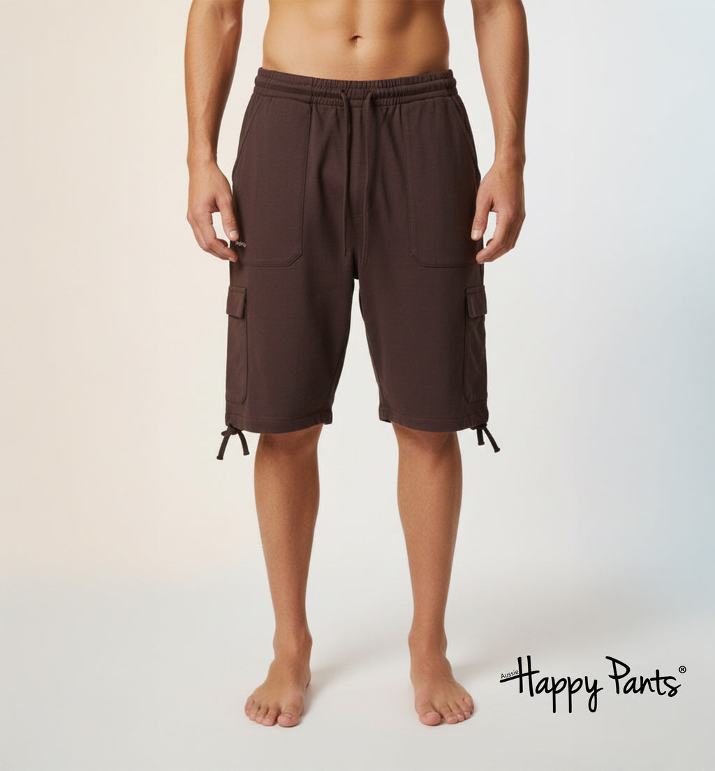 Happy Pants Pecan Brown Comfort Boardshorts