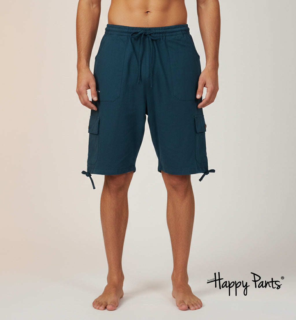 Happy Pants Peacock Blue Comfort Boardshorts