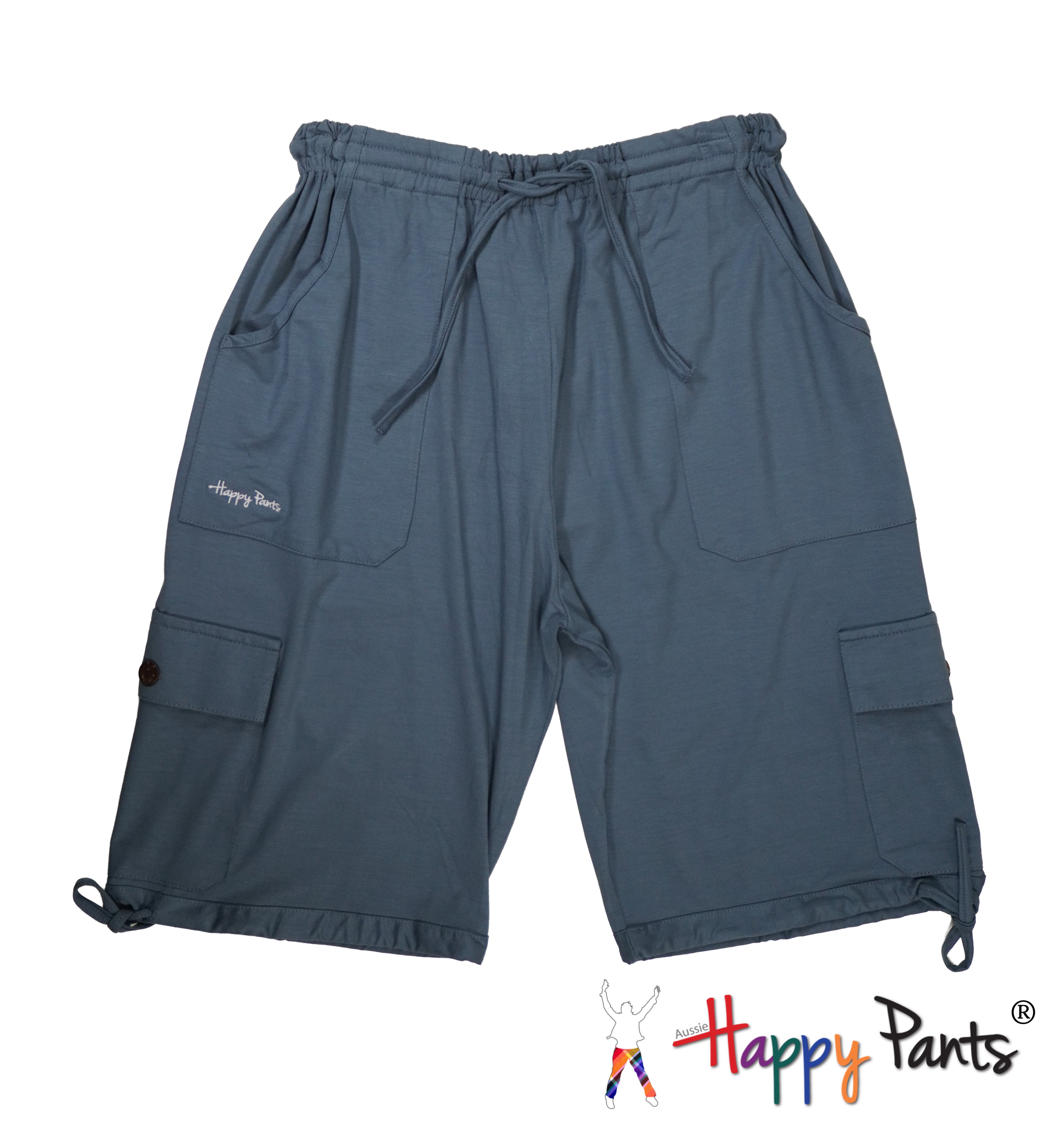Happy Pants Bondi Blue Comfort Cargo Shorts