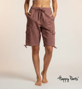 Happy Pants Dusty Rose Comfort Cargo Shorts