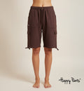 Happy Pants Pecan Brown Comfort Cargo Shorts