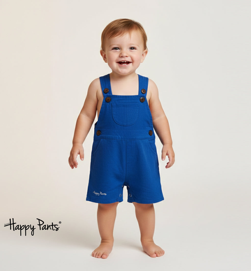 Cobalt blue Cotton Overalls for Kids