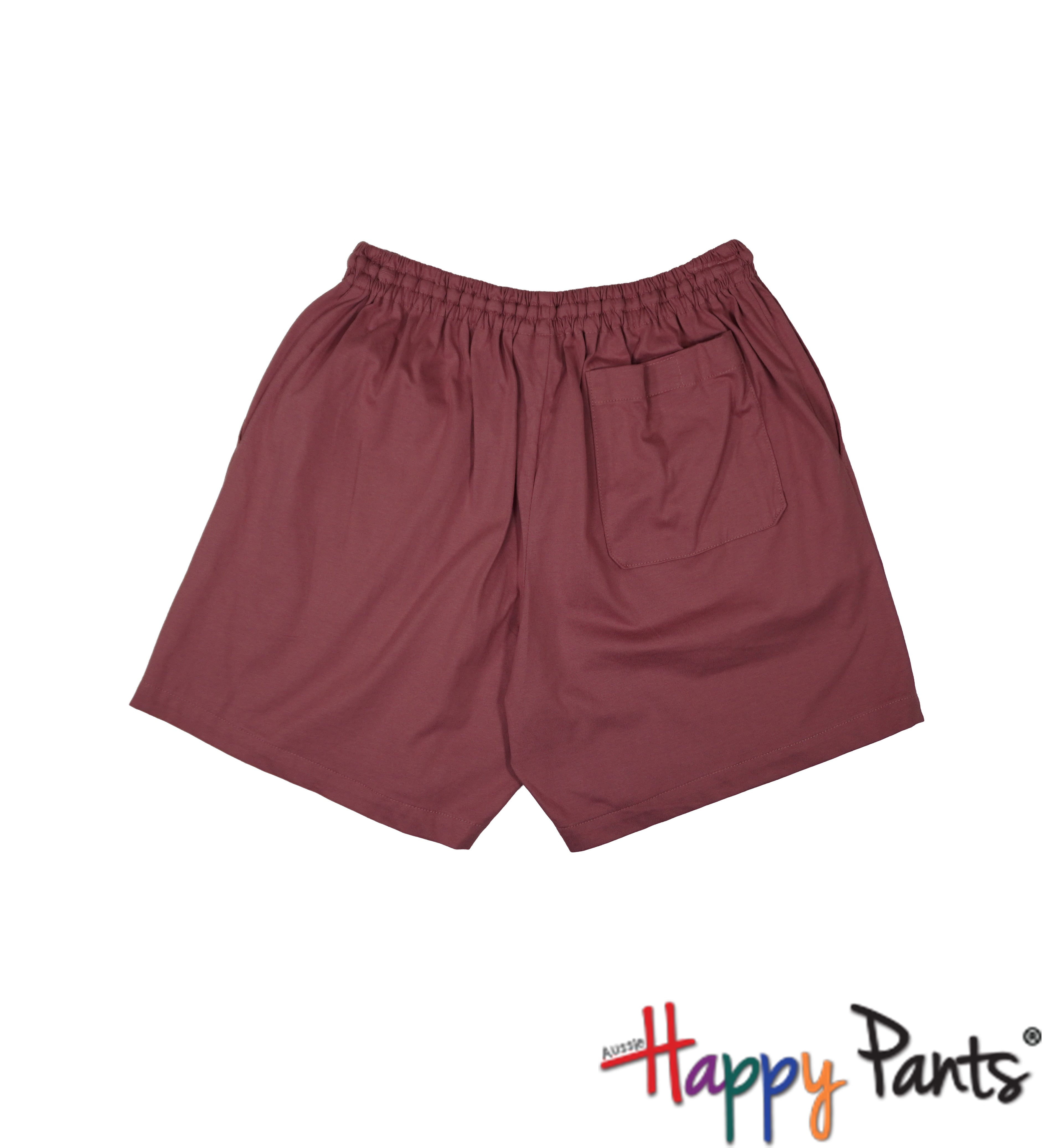 Coral Pink Cotton Happy Shorts for Men