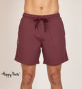 Coral Pink Cotton Happy Shorts for Men