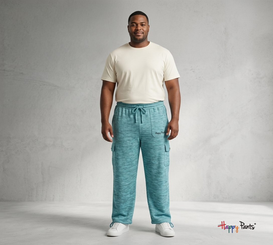 Milky Skyway Blue Men Happy Pants