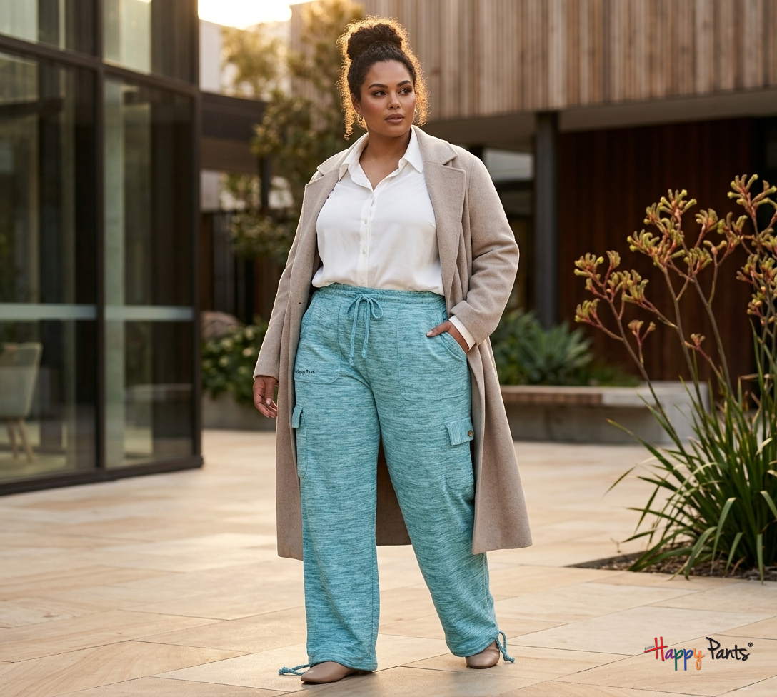 Milky Skyway Blue Women Happy Pants