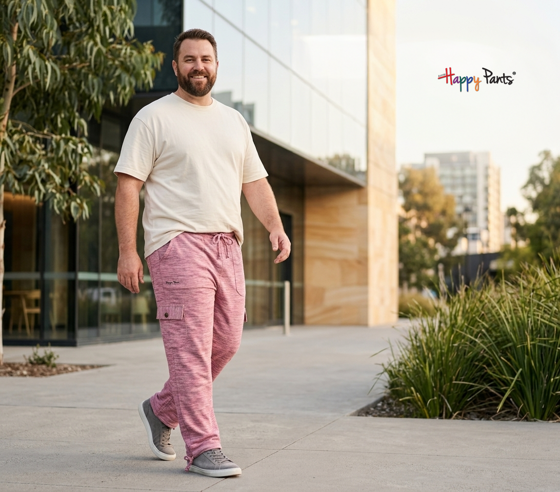 Mulberry Haze purple Men Happy Pants