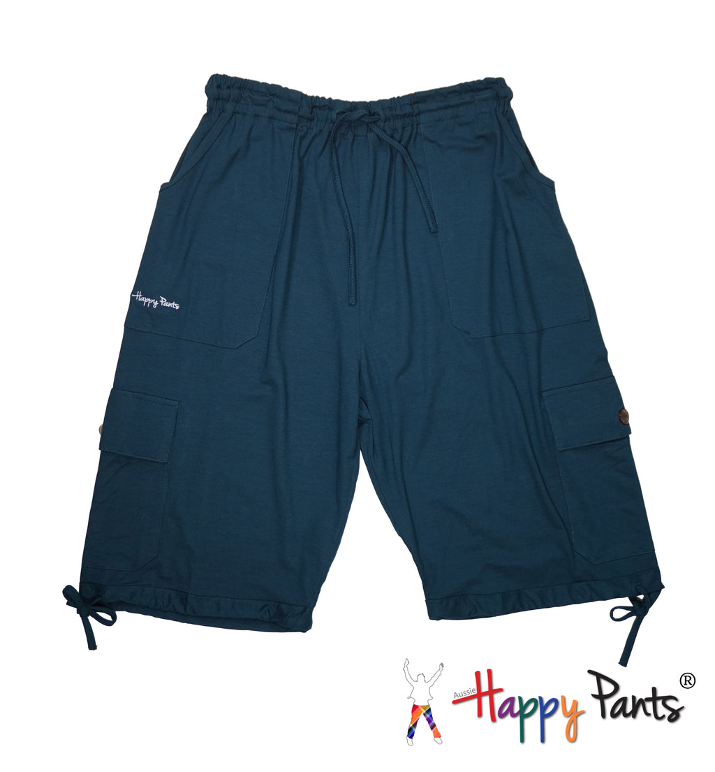 Happy Pants Peacock Blue Comfort Boardshorts