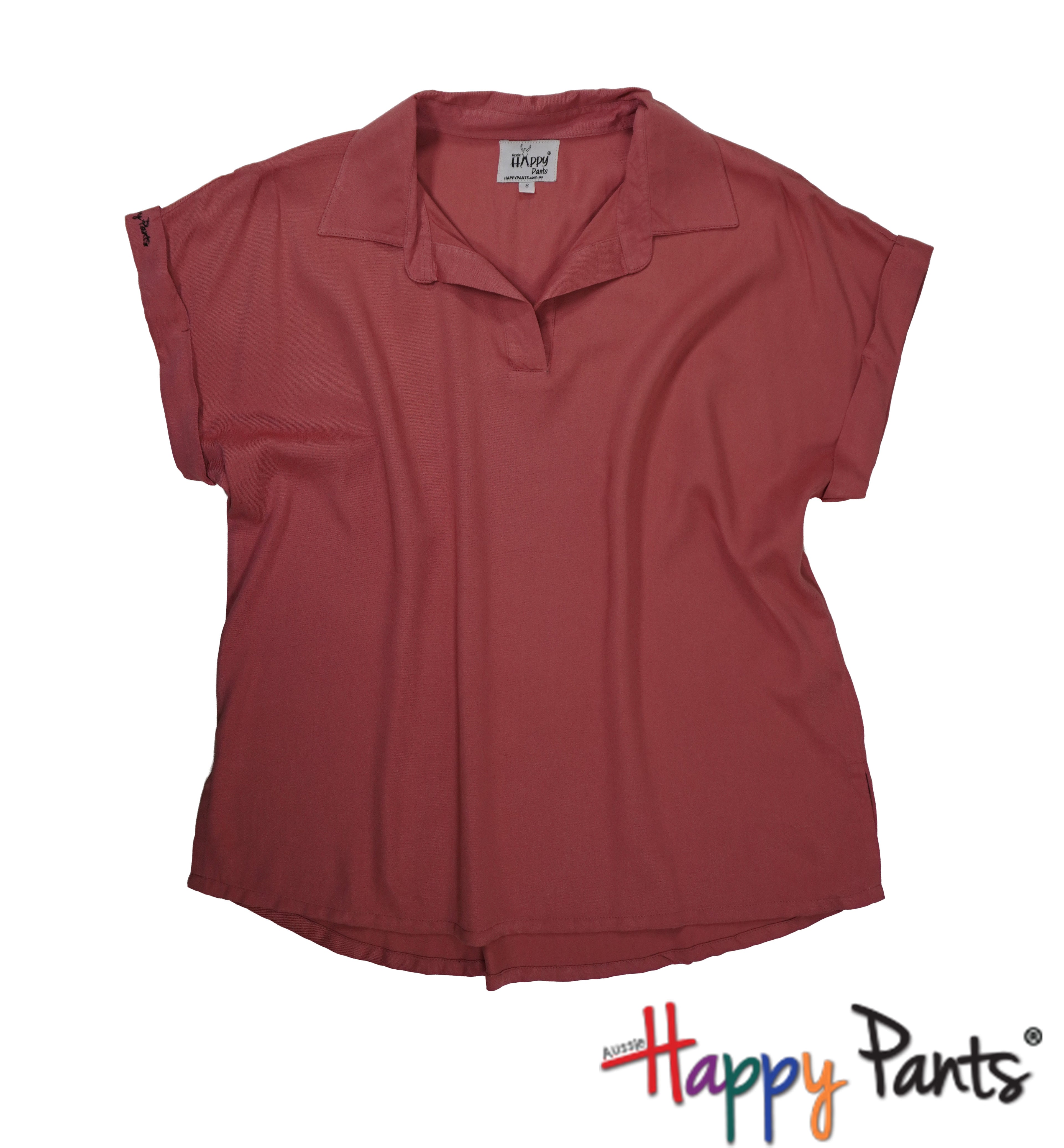 Women’s Cotton Blouse Coral