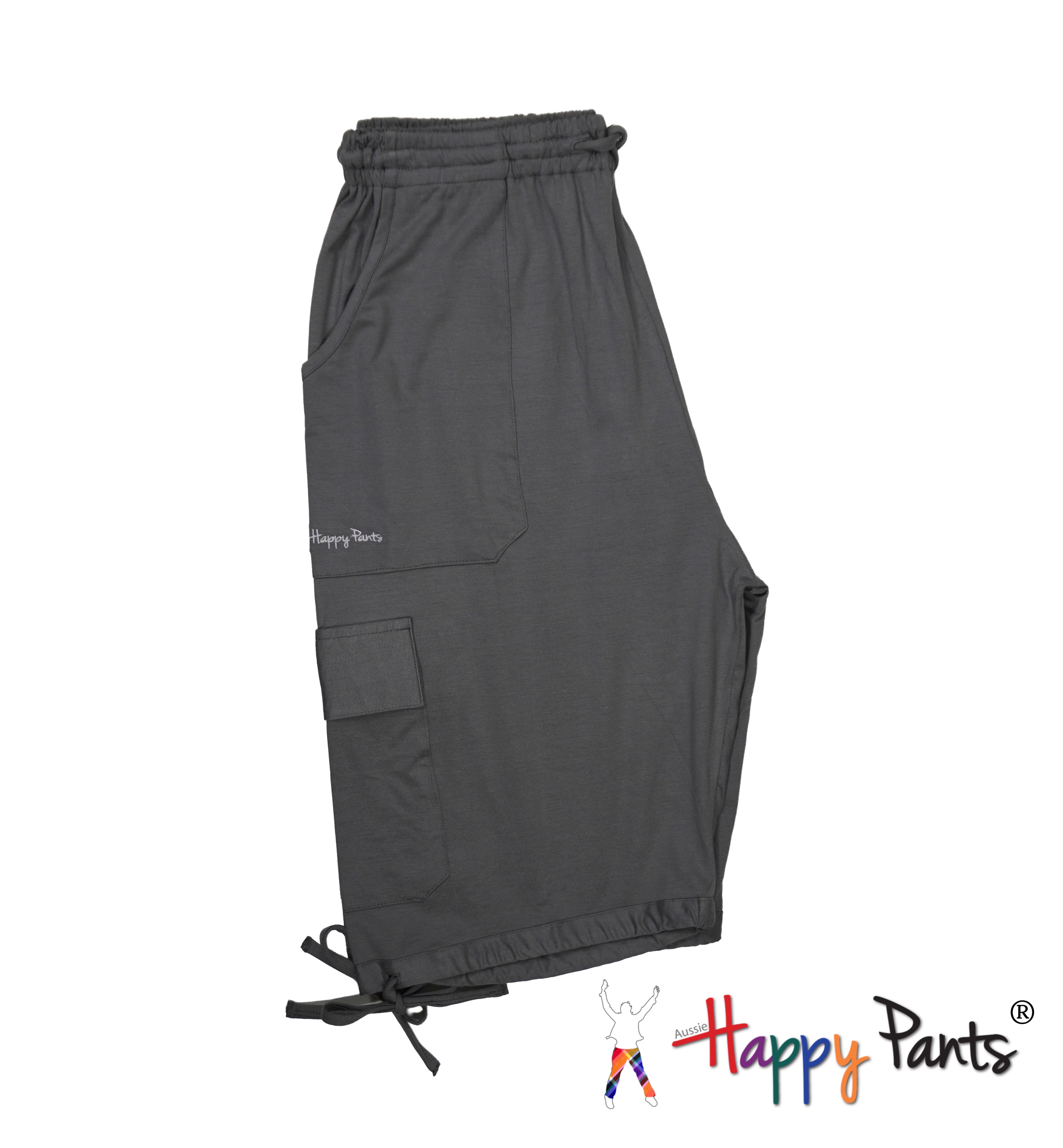 Happy Pants Seal Gray Comfort Cargo Shorts