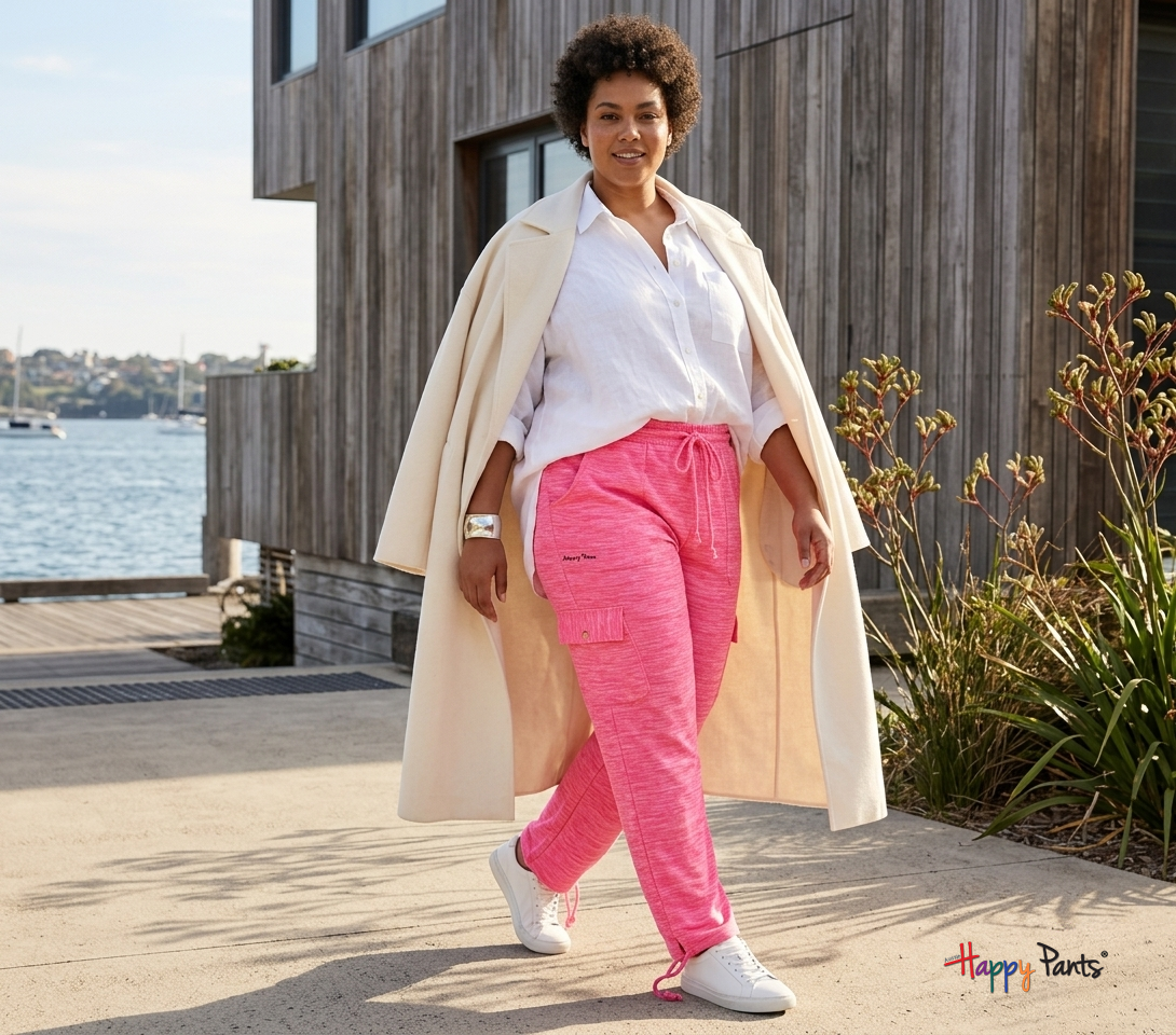 Watermelon Delight Pink Women Happy Pants