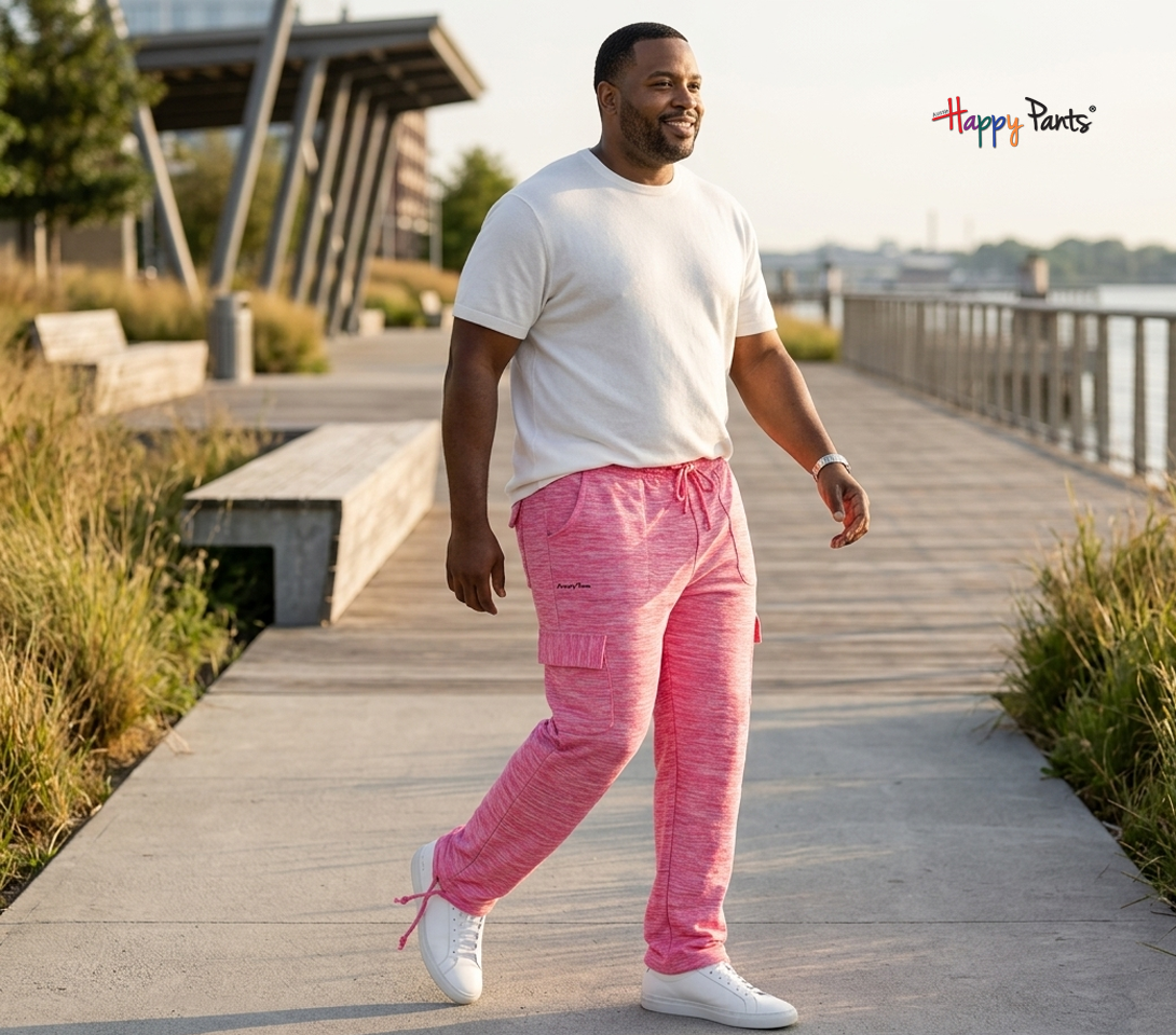Watermelon Delight Pink Men Happy Pants