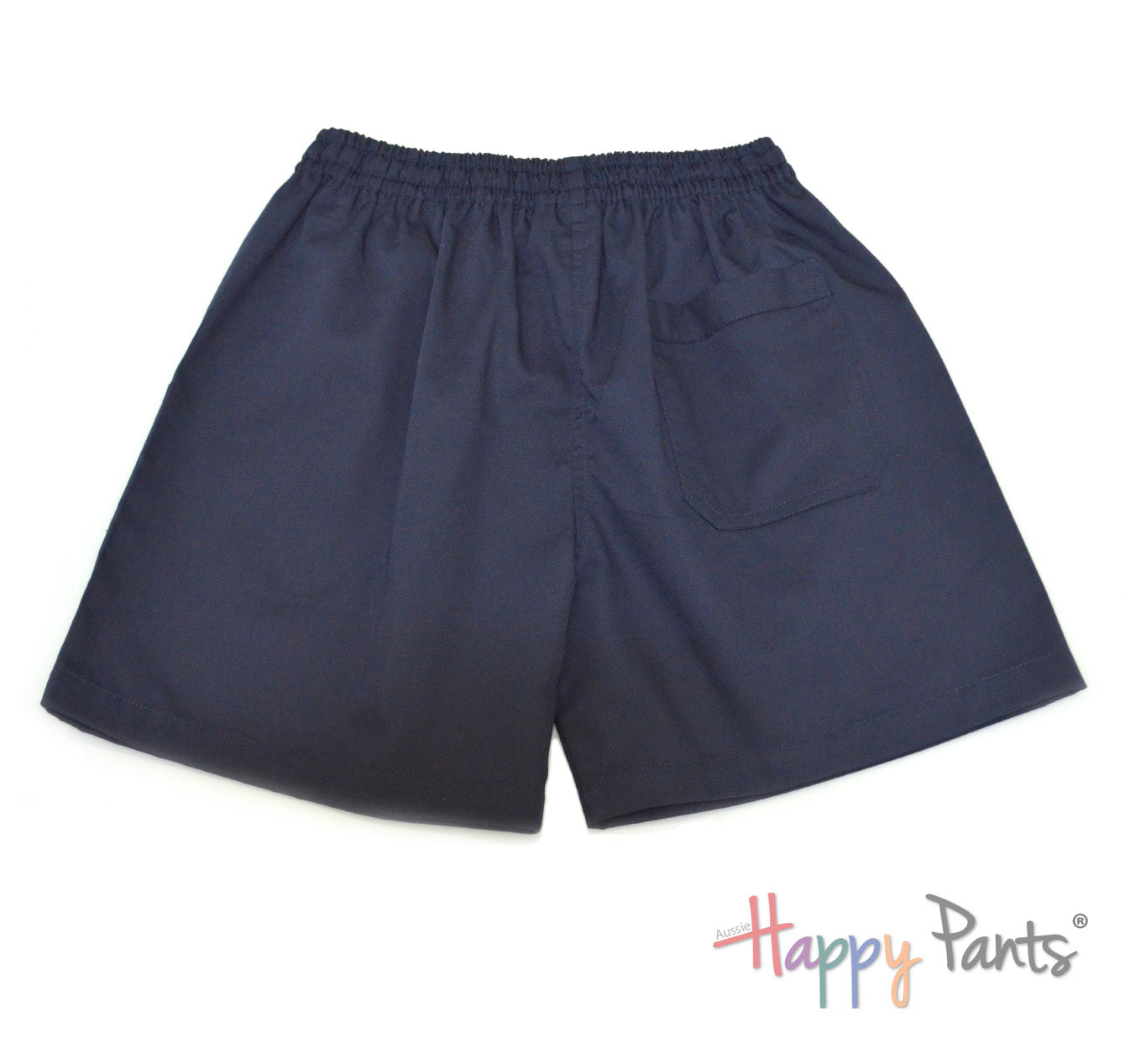 Navy blue shorts with elastic waist holiday pants resort wear Australia comfy bordies