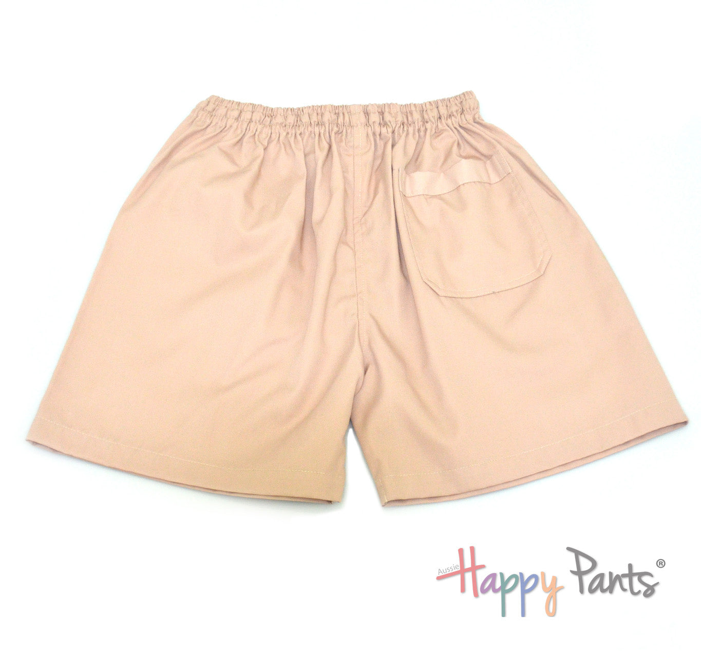 Tan shorts with elastic waist holiday pants resort wear Australia comfy bermudas 