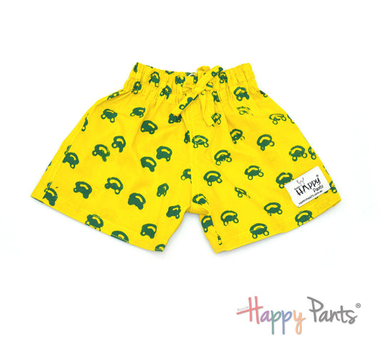 Happy Frog Yellow Shorts for Boys