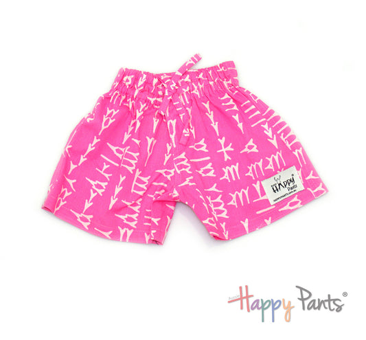 Funky Tracks Pink Shorts for Boys