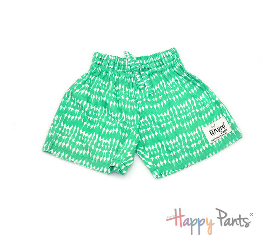 Mysterious Lime Shorts for Boys