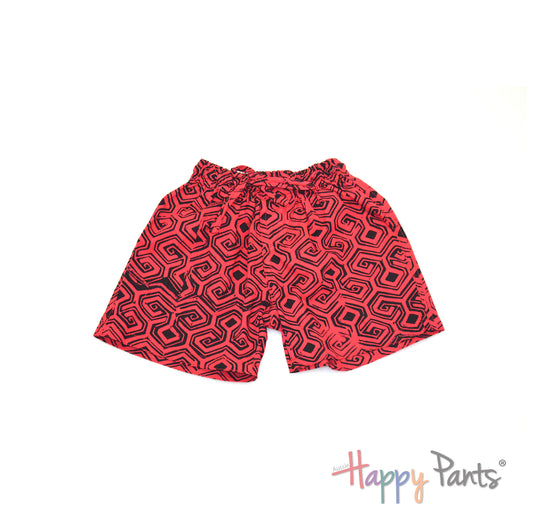 Retro Burgundy Shorts for Boys