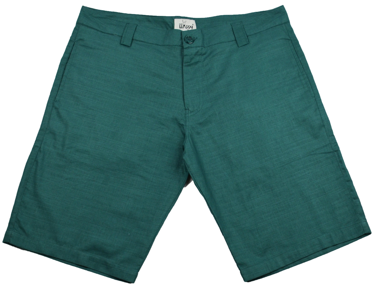 Green Cotton Shorts - Happy Pants - 1