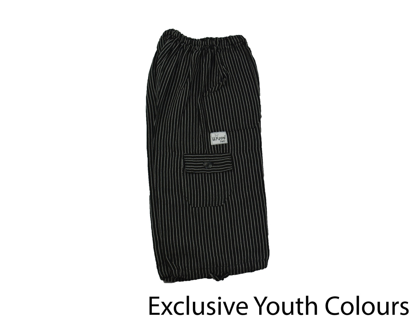 Black Youth Boardshorts - Happy Pants