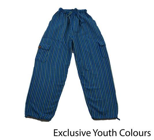 Aqua Blue Youth Pants - Happy Pants