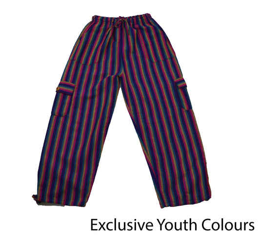 Electric Blue Youth Pants - Happy Pants
