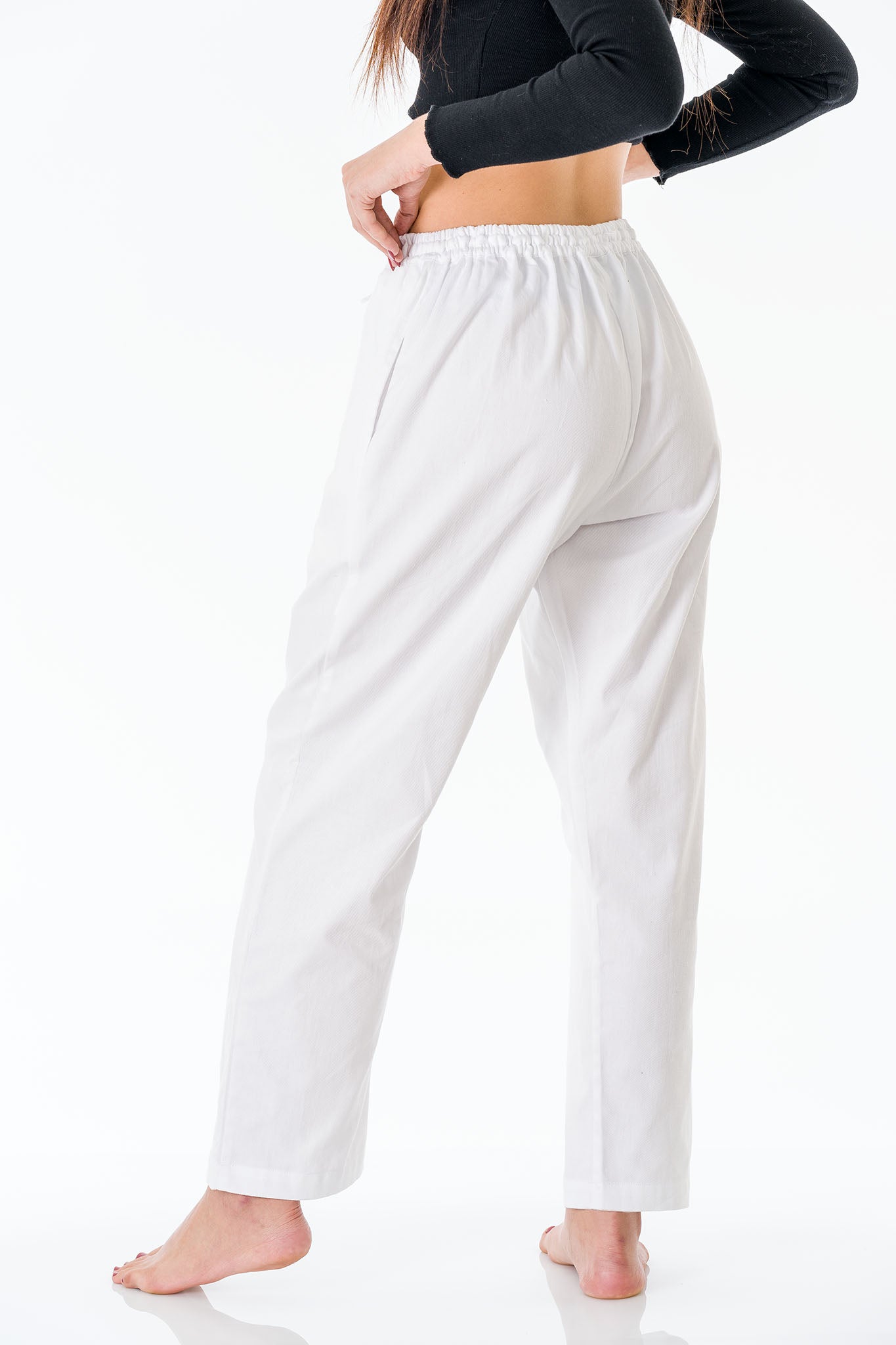 Cotton High Rise Tapered Pants by AERE Online  THE ICONIC  Australia