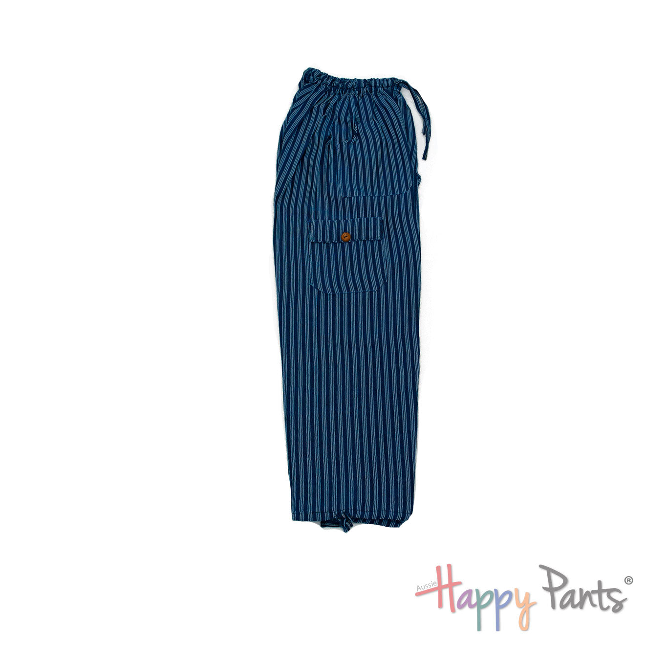 AquaBlue Triple Stripy Happy-Pants - Youth Collection