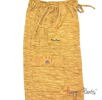 Men cotton pants resort wear elastic waist joggers cotton Happy Pants