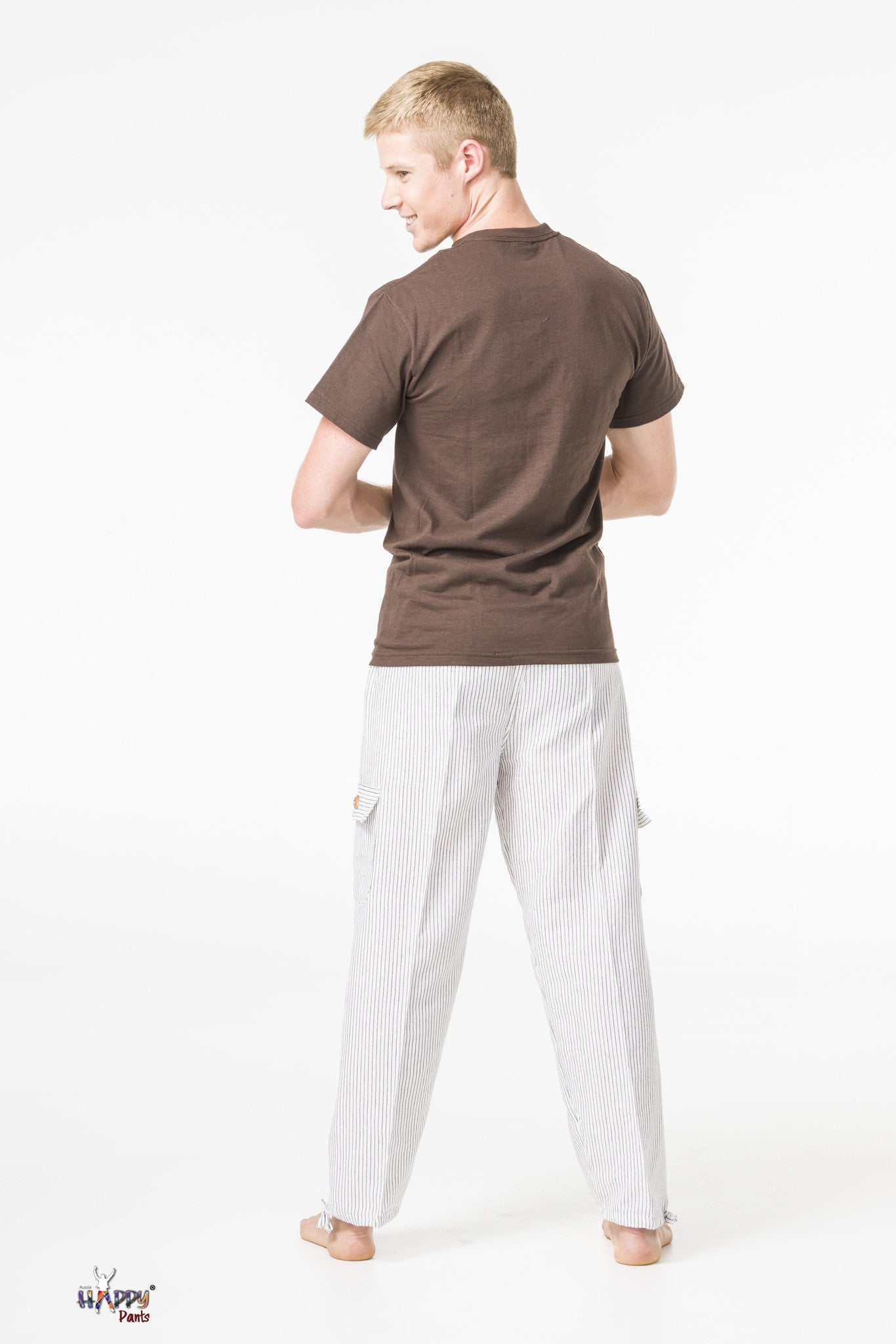 White Zirconia Cotton Pants - Happy Pants - 3