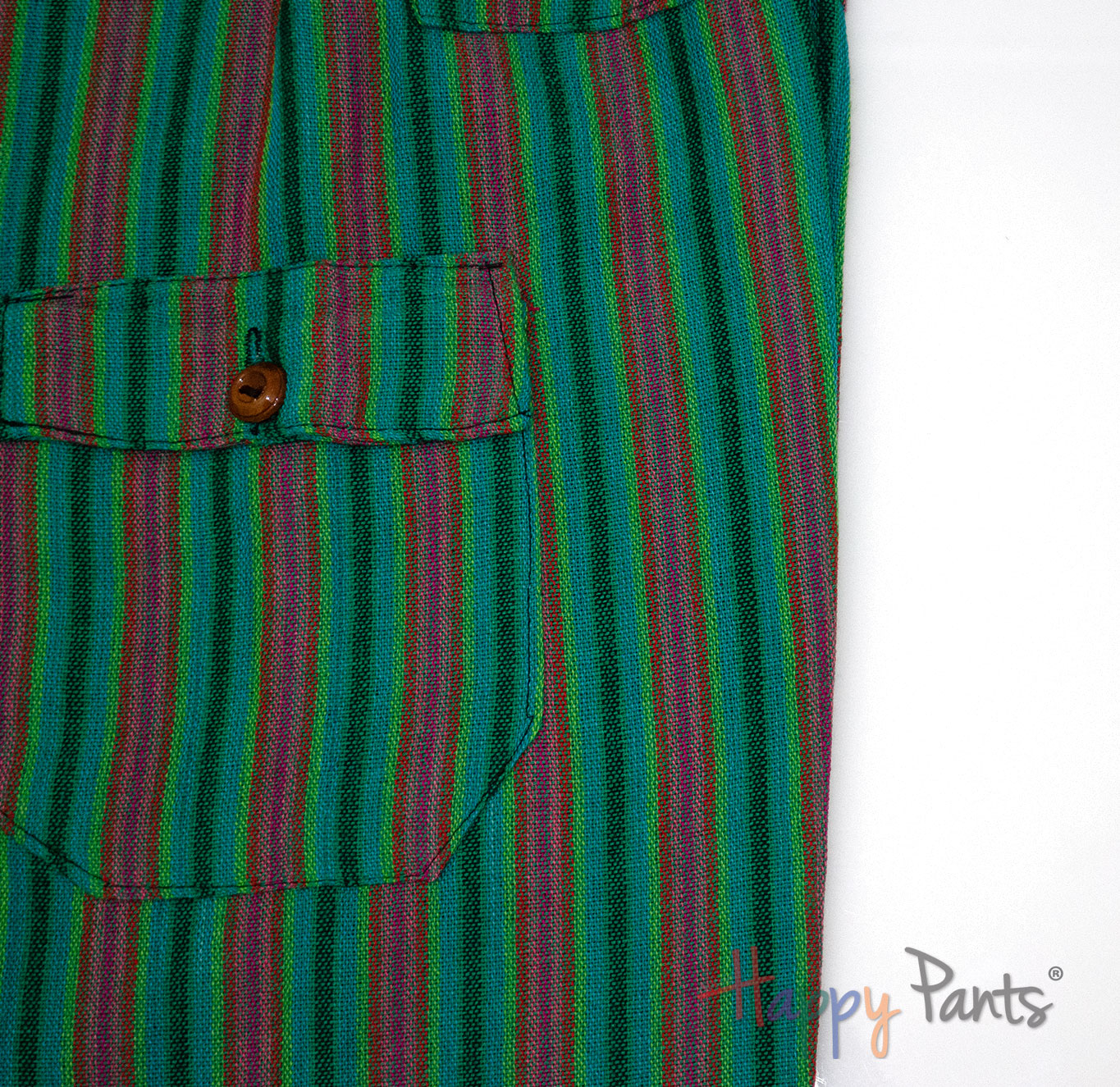Green Earthy Stripy Happy-Pants - Youth Collection