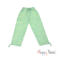 Green Men pants elastic waist summer Happy Pants fun and colourful clothes