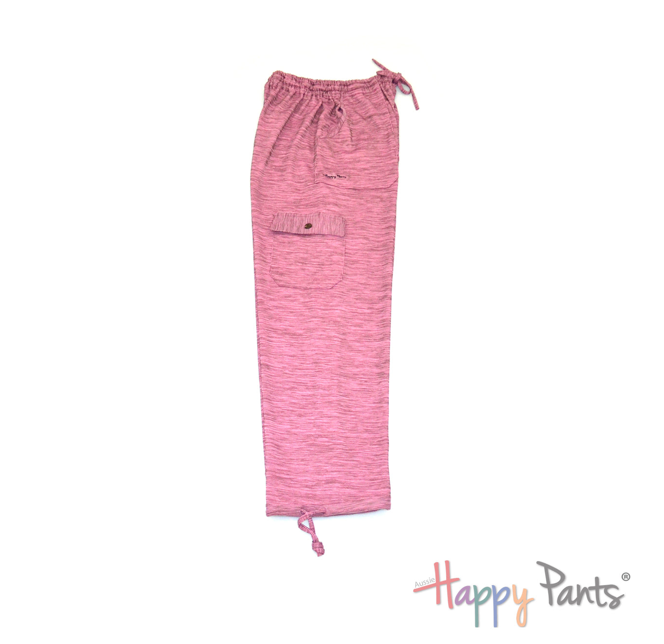 Purple Trousers for Men with elastic waist holiday pants resort wear Australia comfy cotton joggers