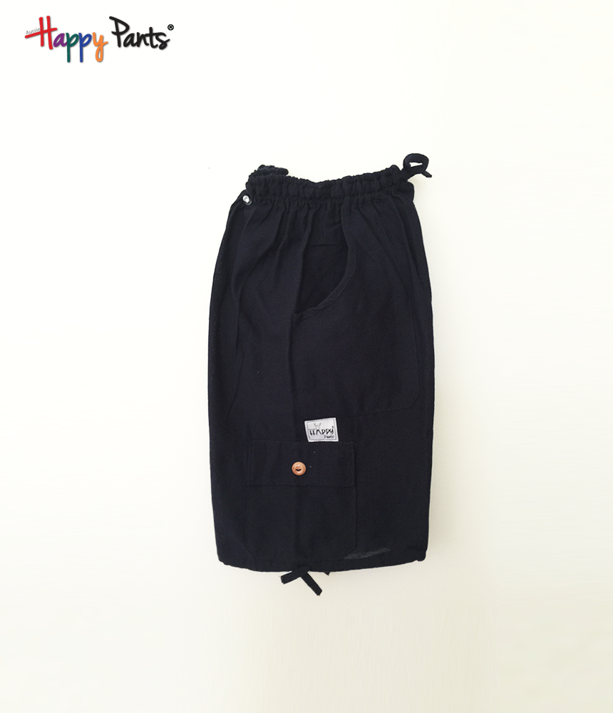 Navy Indigo Blue Cotton Bottoms - Happy Pants