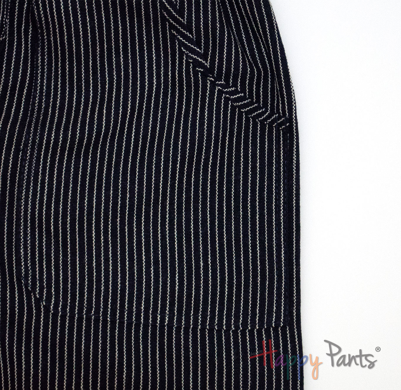 Navy Stripy Happy-Pants Shorts