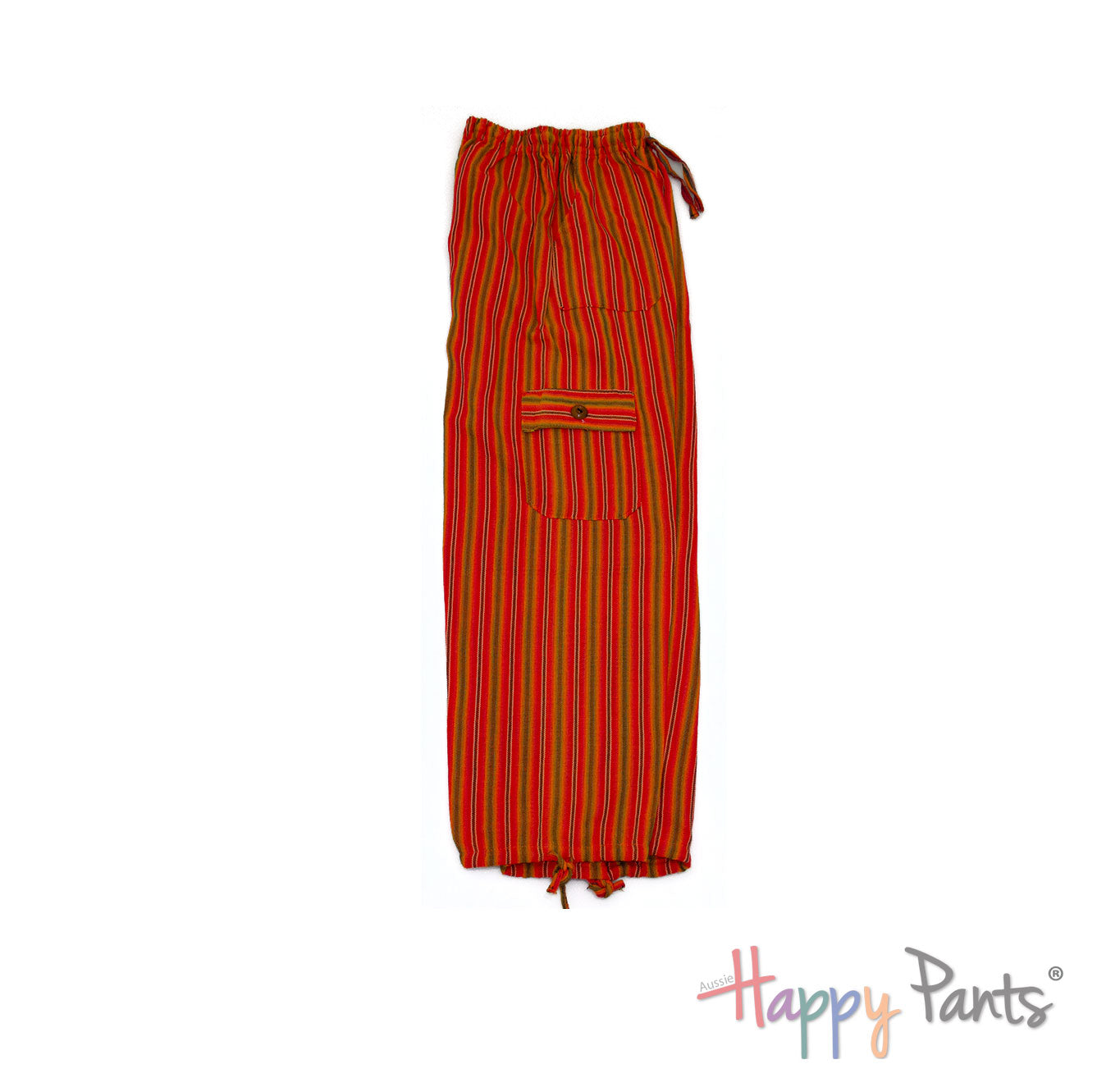 Orange Stripy Happy-Pants - Youth Collection