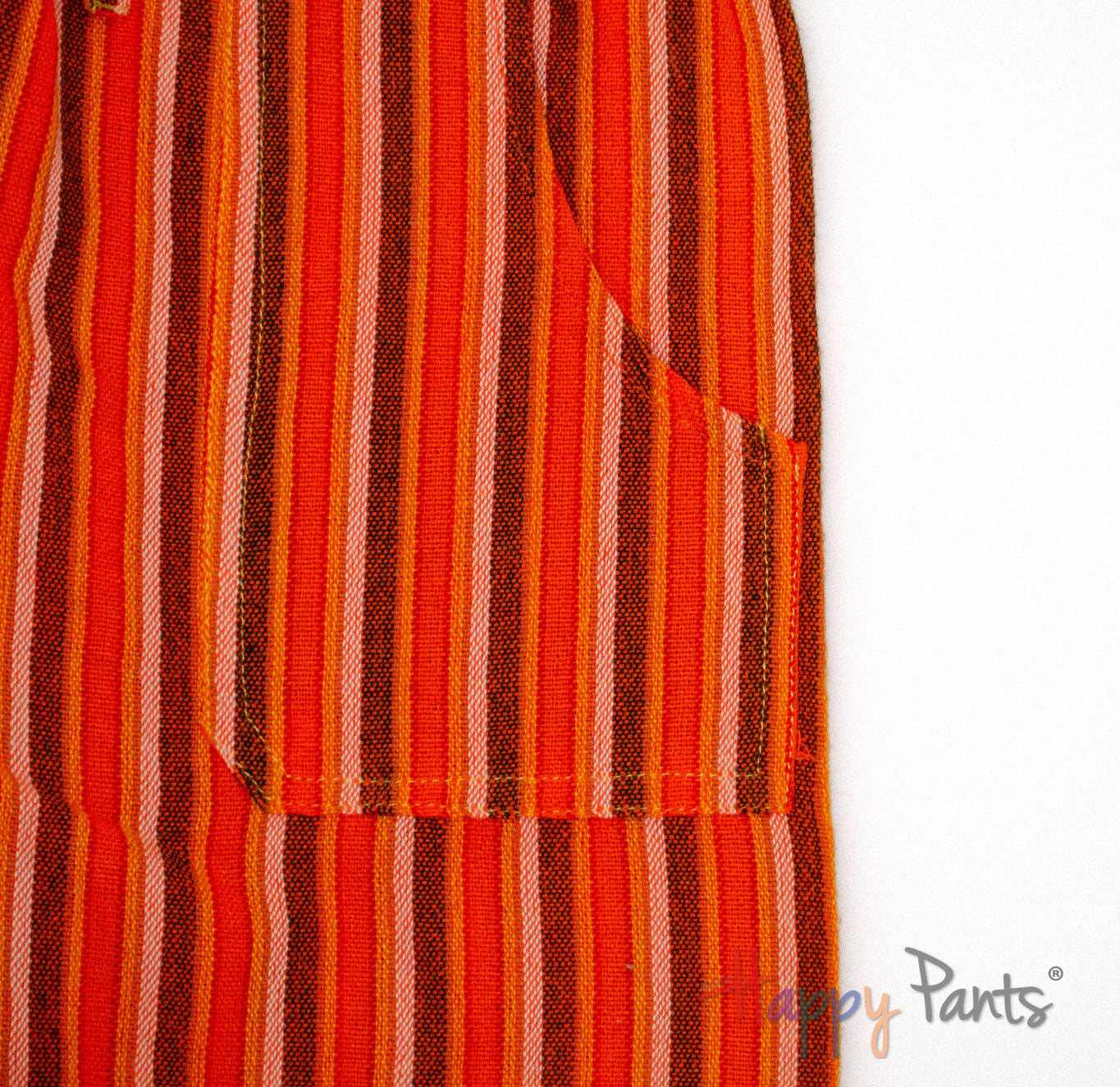Orange Stripy Happy-Pants Shorts - Youth Collection