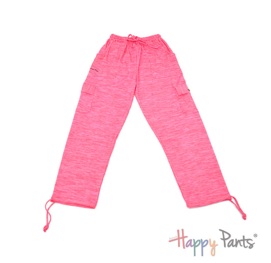 Pink Men pants elastic waist summer Happy Pants fun and colourful clothes