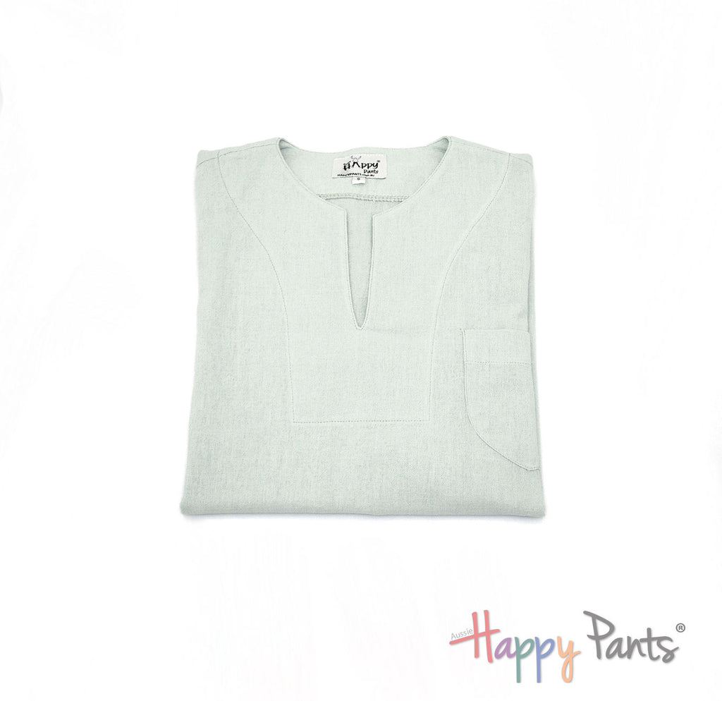 Whisper Gray Men’s Resort Cotton Shirt
