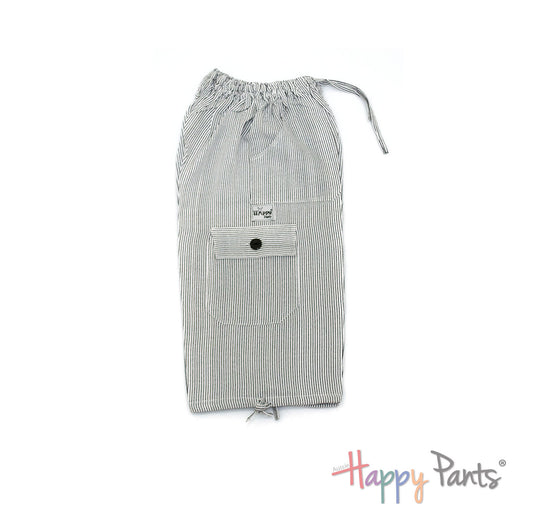 White Stripy Happy-Pants Boardshorts - Youth Collection